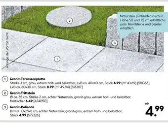 Hellweg Terrassenplatte, trittstein oder palisade Angebot