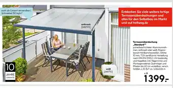 Hellweg Terrassenüberdachung „standard“ Angebot