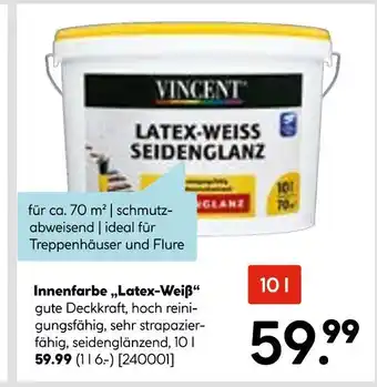 Hellweg Vincent innenfarbe „latex-weiß“ Angebot