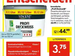 Hellweg Vincent innenfarbe „profi deckweiß“ Angebot