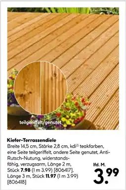 Hellweg Kiefer-terrassendiele Angebot