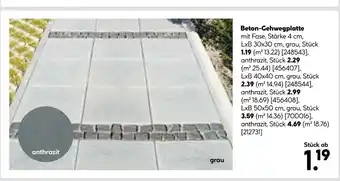 Hellweg Beton-gehwegplatte Angebot