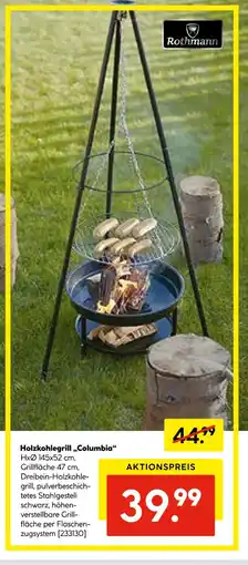 Hellweg Rothmann holzkohlegrill „columbia“ Angebot