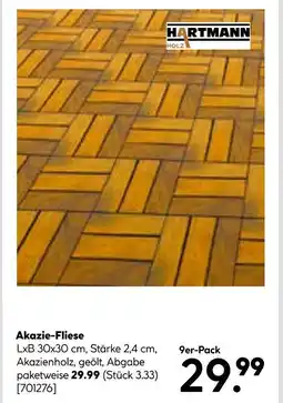 Hellweg Hartmann akazie-fliese Angebot
