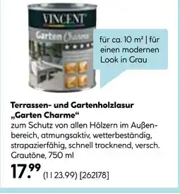Hellweg Vincent terrassen- und gartenholzlasur „garten charme“ Angebot