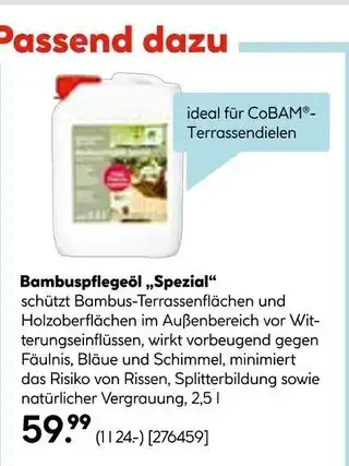 Hellweg Bambuspflegeöl „spezial“ Angebot
