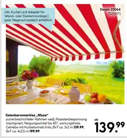 Hellweg Gelenkarmmarkise „nizza“ Angebot