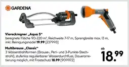 Hellweg Gardena viereckregner „aqua s“ oder multibrause „classic“ Angebot