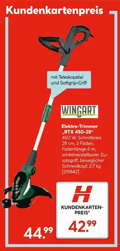 Hellweg Wingart elektro-trimmer „rtx 450-28“ Angebot