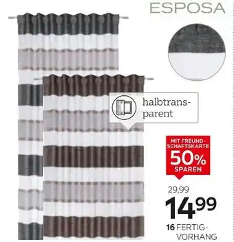 XXXLutz Esposa fertigvorhang „mauro“ Angebot