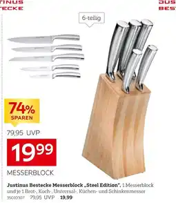 XXXLutz Justinus bestecke messerblock „steel edition“ Angebot