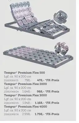 XXXLutz Tempur premium flex systemrahmen Angebot