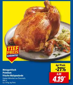 Lidl Metzgerfrisch premium frische maipoularde Angebot