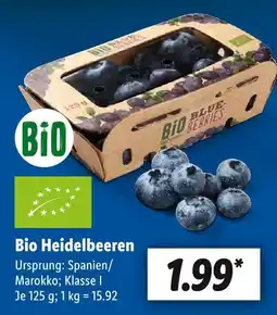 Lidl Bio bio heidelbeeren Angebot