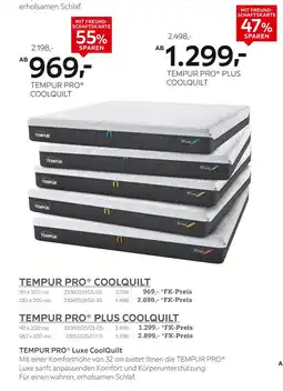 XXXLutz Tempur pro coolquilt Angebot