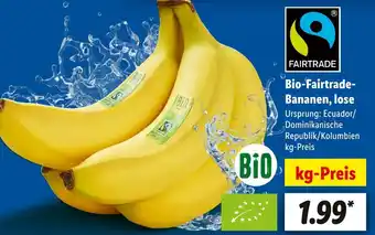 Lidl Fairtrade bio-fairtrade-bananen, lose Angebot