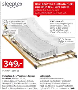 XXXLutz Matratzen-set, taschenfederkernmatratze lattenrost Angebot