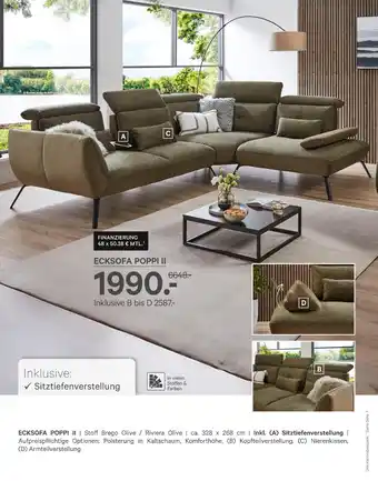 Kabs Polsterwelt Ecksofa poppi ii Angebot