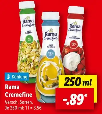 Lidl Rama cremfine Angebot