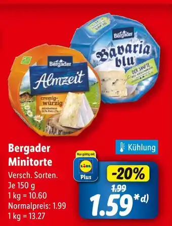 Lidl Bergader minitorte Angebot