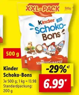 Lidl Kinder schoko-bons Angebot