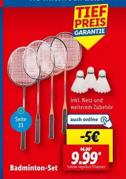 Lidl Badminton-set Angebot