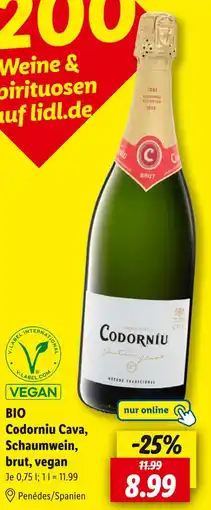 Lidl Codorniu cava Angebot