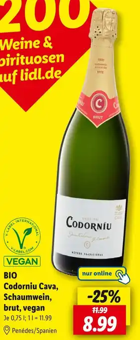 Lidl Codorniu cava Angebot