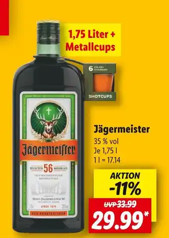 Lidl Jägermeister jägermeister Angebot