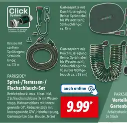 Lidl Parkside spiral-/terrassen-/flachschlauch-set Angebot