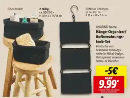 Lidl Livarno home hänge-organizer/aufbewahrungskorb-set Angebot