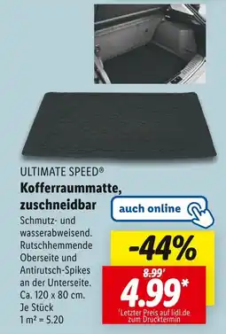 Lidl Ultimate speed kofferraummatte, zuschneidbar Angebot