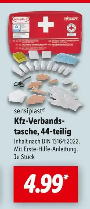 Lidl Sensiplast kfz-verbandstasche, 44-teilig Angebot