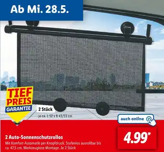 Lidl 2 auto-sonnenschutzrollos Angebot