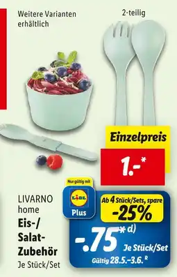 Lidl Livarno home eis-/salat-zubehör Angebot