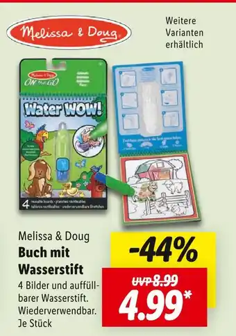 Lidl Melissa & doug buch mit wasserstift Angebot