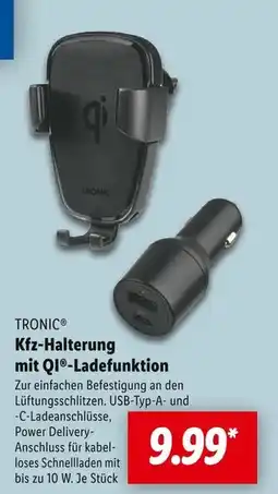 Lidl Tronic kfz-halterung mit qi-ladefunktion Angebot