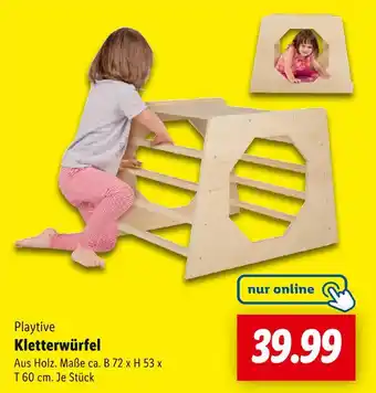 Lidl Playtive kletterwürfel Angebot