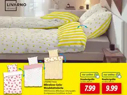 Lidl Livarno home mikrofaser-satin-wendebettwäsche Angebot