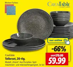 Lidl Creatable tellerset, 20-tlg Angebot