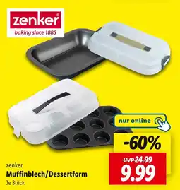Lidl Zenker muffinblech/dessertform Angebot