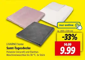 Lidl Livarno home samt-tagesdecke Angebot