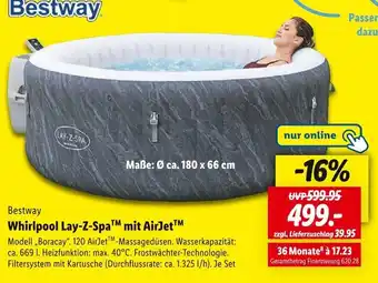 Lidl Bestway whirlpool lay-z-spa mit airjet Angebot