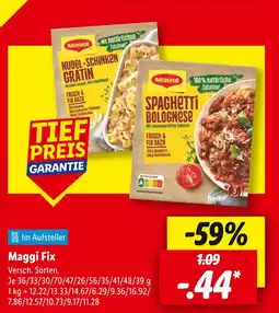 Lidl Maggi maggi fix Angebot