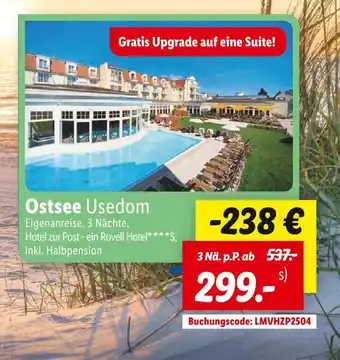 Lidl Rovell hotel ostsee usedom Angebot