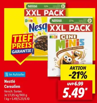 Lidl Nestlé cerealien Angebot