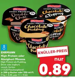 Kaufland Ehrmann high protein oder almighurt mousse Angebot