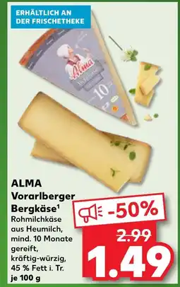 Kaufland Alma vorarlberger bergkäse Angebot