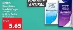 Kaufland Nivea essentials nachtpflege Angebot