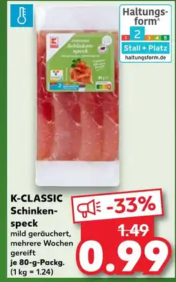 Kaufland K-classic schinkenspeck Angebot